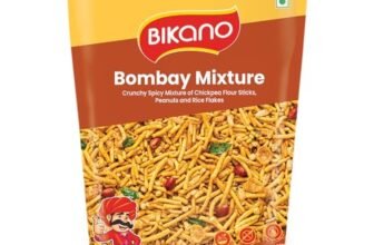 Bikano Bombay Mixture | Spicy & Tangy Indian Namkeen Snack | Crunchy Blend of Sev, Peanuts & Spices | Tea-Time Snack – 800g