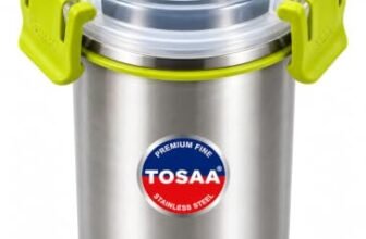 TOSAA Premium Stainless Steel Airtight Drinking Tumbler with Leakproof 3 Side Lock Lid |Tumbler for Water, Juice, Milk & Beverages | Ideal for Home, Office, School & Travel | Big Size – 500 ML