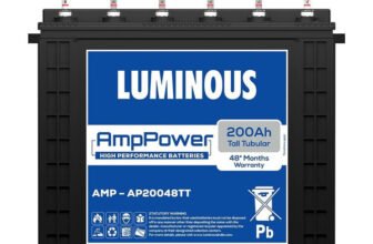 LUMINOUS 48 Months Warranty Tubular Inverter Battery(200 Ah, AMP – AP20048TT)