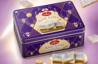 Haldiram’s Premium Kaju Katli Tin Sweets Gift Pack 400g