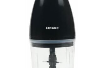 SINGER Nexchop Mini Single Speed Electric Chopper 350W | 700ml Bowl | 4 Stainless Steel Blades | Lightweight | Low Noise | ISI Certified | 2-Year Warranty