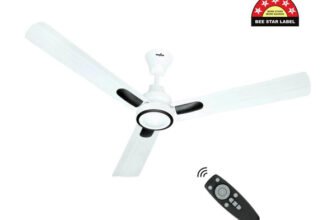 Kenstar Snow breeze with 2 Year Warranty BLDC Motor with Remote 1200 mm Ceiling Fan(5 Star | White | Pack of 1)