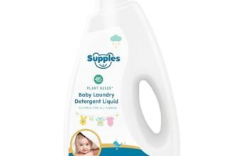 Amazon Brand – Supples Baby Laundry Detergent Liquid | 2 Litre | pH Balanced | Anti-bacterial | Contains Aloevera & Neem Extract | Plant based – Free from Harsh Chemicals