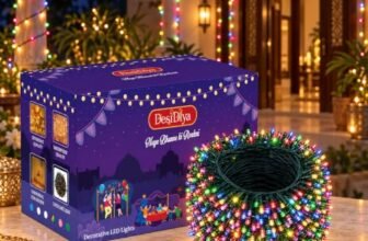 Desidiya Led String Serial Light 45 Mtr with 8 Modes Changing Controller. Waterproof & Flexible Copper Led Serial String Lights,Home Decoration (Multicolor) Pack of 1, 45 Meters
