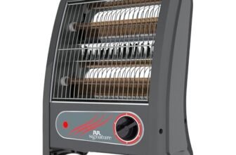 RR Signature ECOHEAT QUARTZ Room Heater 800 Watt | Low Power Consumption | Tip-over Protection | 2 Heating Rods for Quick Heating | Cool Touch Body| ISI Certified | 2 Year Warranty