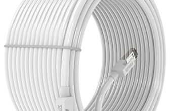 FEDUS Cat6 Ethernet Cable, 10M High Speed 550MHZ / 10 Gigabit Speed UTP LAN Cable, Network Cable Internet Cable RJ45 Cable LAN Wire, Patch Computer Cord Gigabit Category 6 Wires for Modem,WHITE