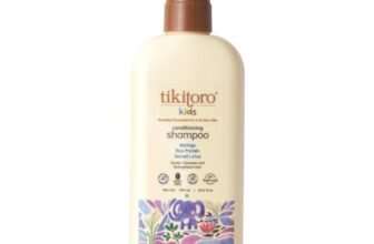 Tikitoro Kids Conditioning Shampoo for 4-10 years | pH 5.5 & Allergen-Free | Moringa, Rice Protein, Sacred Lotus Extract | No Parabens or Sulfates | 100% Vegan (300ml x 1)
