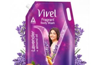 Vivel Lavender & Almond Oil Moisturizing Body Wash, Quick Wash-Off, 1300ml