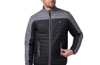 Being Human Grey Regular Fit Long Sleeves Polyester Men’s Jacket Clothing