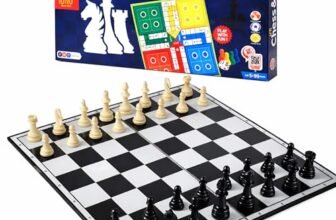 Ratna’s Little Chess and Ludo 2 in 1 Board Game for Family, Enhances Strategy Building and Concentration for Kids Ages 5+ Years