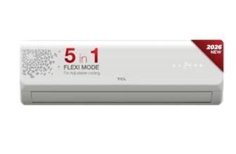TCL 1 Ton 3 Star Split Inverter AC | 5 in 1 convertible Mode | 4 Way Air Swing | Fast Cooling | Silent Operation | Energy Saving | 12CSDEV3F2