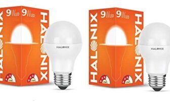 Halonix Astron Plus Base E27 9w LED Bulb (Pack of 2, Warm White)