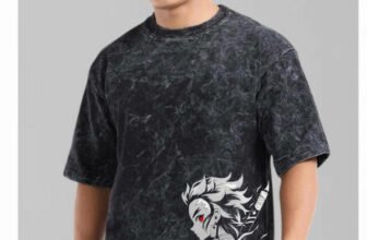 R Y Traders Printed Men Round Neck Black T-Shirt