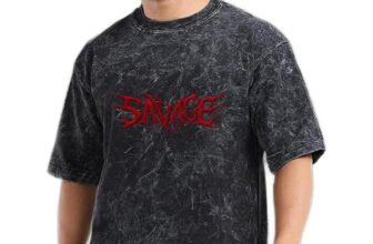 kaliraman Washed Couple Round Neck Black, Red T-Shirt