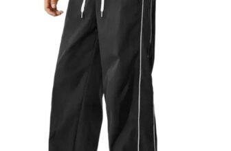 Blacktail Striped Men Black Track Pants