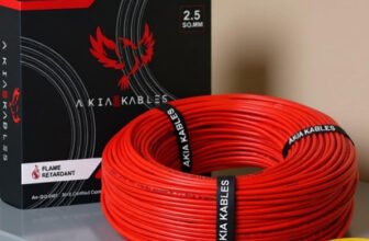 AKIA KABLES 2.5 sq/mm PVC Insulated CCA Copper Wire, Single Core Industrial Wiring Cable 2.5 sq/mm Red 90 m Wire(Red)