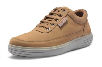 Woodland Men’s Camel Leather Casual Shoe-5 UK (39 EU) (GC 3237119NW)