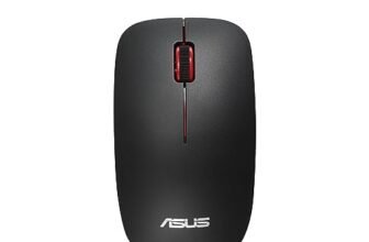 ASUS WT300 Wireless Ergonomic USB Mouse, Ambidextrous Design, Up to 1600 Dpi, Compact & Lighweight Mouse,2.4GHz Nano Dongle, Up to 15 Months of Battery Life – Black