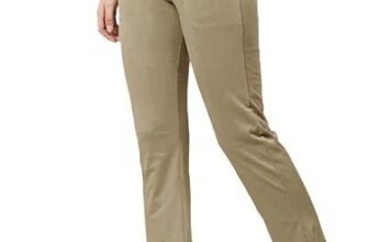 Women’s Premium Cotton Solid Track Pant with Elastic Waistband, Adjustable Drawstring and Side Pockets Khaki