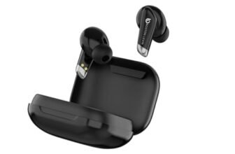 BOSTON LEVIN Storm9,TWS Bluetooth,Wireless Earbuds with Upto 32 Hour Playtime,Touch Control,Quick Pair Technology,BT5.3,IPX5,Immersive Sound,Powerful Bass with Mic,13mm Drivers, Digital Display Case