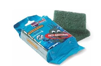 Sparkmate By Crystal Extra Duty Scrub Pad with Alox,Set of 2, 7.5cm X 9cm