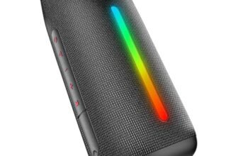 boAt Stone Arc Pro, Spatial Audio, 25W Signature Sound, 58mm Drivers, Upto 12 Hrs Battery, Broadcast & App Support, Bluetooth Speaker, Wireless Speaker, Portable Speaker (Raging Black)