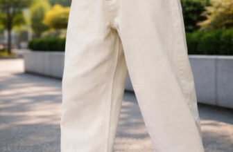 FLAYING Loose Fit Men Beige Jeans