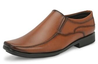 Centrino Cruiser Men’s Formal Shoe | Cushioned Insole Comfortable Shoes | Trendy & Classic Design | Durable TPR Sole Footwear 8113 TAN
