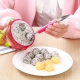 SRWOPKRAY 2 in 1 Stainless Steel, Dig Scoop with Fruit Carving Knife, Multi-Function Kitchen Tool, Watermelon Scoop, Melon Digger, Ice Cream Spoon(Multicolor) FCOP-903