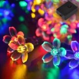 ZALAR 16 LED Flower String Lights with 8 Function Controller – 220v Operated LED Lights, 14ft Floral Garland with Multicolor Glow for Bedroom, Wedding, Party, Diwali,Indoor Outdoor Garden Decor