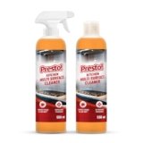 Amazon Brand – Presto! Kitchen Multi Surface cleaner | 1.1 L | 550 ml x Pack of 2| Removes Tough Stains | Refreshing Fragrance | Suitable For All Kitchen Surfaces, Tiles, Marbels, Cabinets