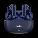 truke Buds Lite with 60H Playtime, Deep Bass, 13mm Speakers, Quad-Mic ENC, Low Latency Bluetooth(Navy Blue, True Wireless)