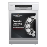 Hafele Aqua Chrome Dishwasher |13 Place Settings |Upto 70 Utensils |Designed for Indian Kitchens |Free-Standing |Hygienic & High-Performance Cleaning |Premium Stainless Steel Finish |5-Year Warranty