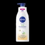 NIVEA Aloe Protection, Hydrating Moisturizer Body Lotion, Natural Aloe Vera & SPF 15(400 ml)