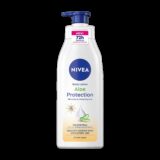 NIVEA Aloe Protection, Hydrating Moisturizer Body Lotion, Natural Aloe Vera & SPF 15(400 ml)