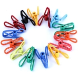 Riveda Assorted Chip Bag Clips Utility Pack of 30 – PVC 2 Inch Coated Colorful Sealer for Sealing Food – Paper Holder, Clothesline Clip for Laundry Hanging, Kitchen Bags, Multipurpose Clothes Pins