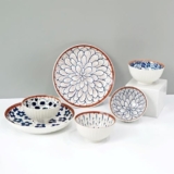 Amazon Brand – Solimo Ceramic Bowls and Plates Set, 6 Piece (4 Bowls + 2 Plates) | Microwave & Dishwasher Safe | for Snacks, Soup, Salad & Desserts | BPA & Lead-Free | Burnt Sienna