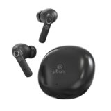 pTron Bassbuds Tunes V2 In-Ear TWS Earbuds with Stereo Sound, 40Hrs Playtime, Stereo Calls, Bluetooth V5.3 Headphones with Quick Pairing, Touch Control, Voice Assistant, Type C Charging & IPX5 (Black)