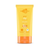 Aqualogica Glow+ Dewy Sunscreen Gel SPF 50 PA++++ with Papaya & Vitamin C | For Dry, Sensitive, Oily & Combination Skin | UVA/B & Blue Light Protection | Travel Friendly | For Men & Women | 30g