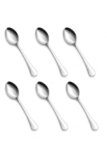 Tosaa Baby Spoon Royal Plain 16G-6-Piece Stainless Steel Spoon Set, Set of 6 for Everyday Use,Rust-Resistant & Dishwasher Safe