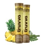 Truvva ACV Moringa Tablets for Weight Management 30 Effervescent Tablets Zesty Pineapple Flavor with Moringa Extract | Cravings Control | Helps Digestion & Metabolism Support 15 Tablets (Pack of 2)