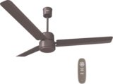 Reo by Havells Unnovate|Remote Controlled|Reverse Rotation Mode| Timer Setting| Low Noise with 2 Year Warranty BLDC Motor 1200 mm Ceiling Fan(5 Star | Cocoa Brown | Pack of 1)