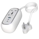 Portronics 67W Volt 65 Pro High Speed Smart Desktop Charger, 1M Copper Cable, 2 x Type C PD Port, 1 x USB Mach Port,2 x AC Power Socket, Compatible with Laptop,Smartphones,iPhones,Tablet(White)