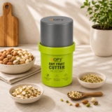 XOPY Dry Fruit Cutter and Slicer, Manual Nut Chopper with 4 Stainless Steel Blades, for Almond, Cashew and Pistachio, Multipurpose Kitchen Tool for Desserts and Baking