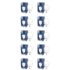 MILTON Pacific 1000 Water Bottle 1 Litre each, set of 12, Purple and Sky Blue I PET Food Grade I BPA Free, Leak Proof I Wide Mouth, Easy To Clean I Fridge Bottles for Home, Office, Gym