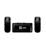 Xtreme Acoustics XAWL603 Wireless UHF Dual Channel Lavalier Microphone with 3.5mm Camera and Mobile Cable for Singing, Audio Video Recording, YouTube