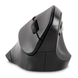 Kensington Ergonomic Vertical Wireless Mouse with 6 Buttons, 5 DPI Settings (800–2400), Optical Tracking, Handshake Design for Comfort, Nano Receiver Storage, Compatible with Windows/Mac, Black/Grey