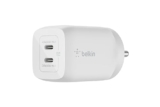 Belkin 65W (45W+20W) USB -C GaN Charger | Fast Charging PD | Gan Technology for Samsung Galaxy S25, Apple iPhone 17, Air, Pro, Pro Max, iPad, MacBook & More | 2 Years Warranty | White
