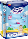KUCHI KUCHHI Premium super soft baby diaper with a 3D bubble top – M(54 Pieces)