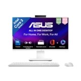 ASUS V440 (2026),i3-14th Gen,Intel Core 3 100U,Intel iGPU,8GB/512GB,FHD,23.8″(60.45 cm),Win 11,M365 Basic(1Y),Office 24,White,5.46 kg,V440VAB-KWC3001WS,with Wireless Keyboard & Mouse,All in One PC